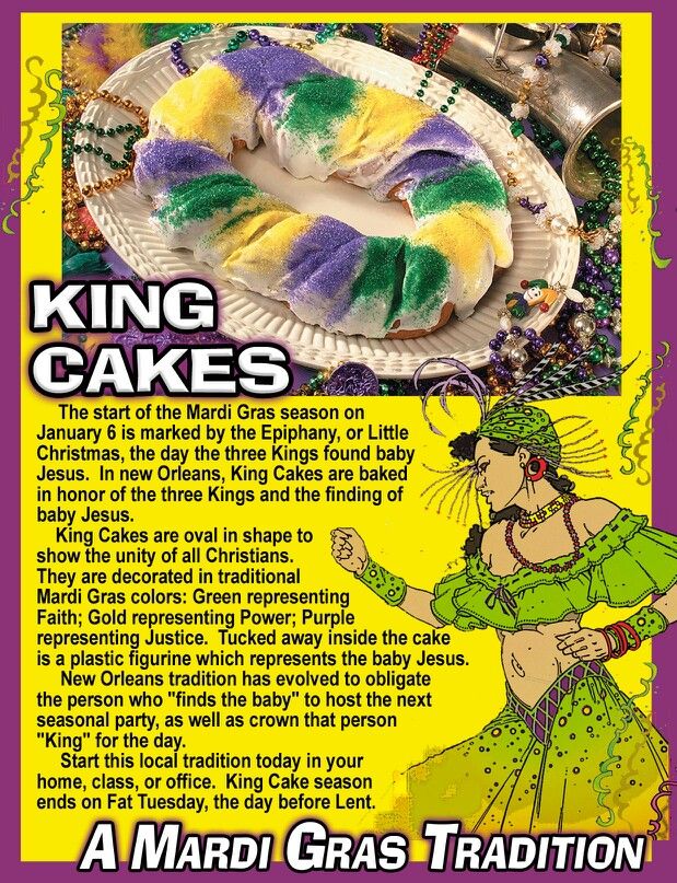 King Cakes are a Mardi Gras Tradition